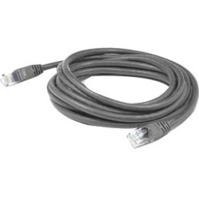AddOn 50ft Gray CAT 6A PVC Ethernet Cable Snagless Bubble Boot RJ-45 M/M