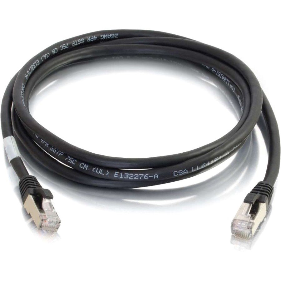 C2G-6ft Cat6a Snagless Shielded (STP) Network Patch Cable - Black