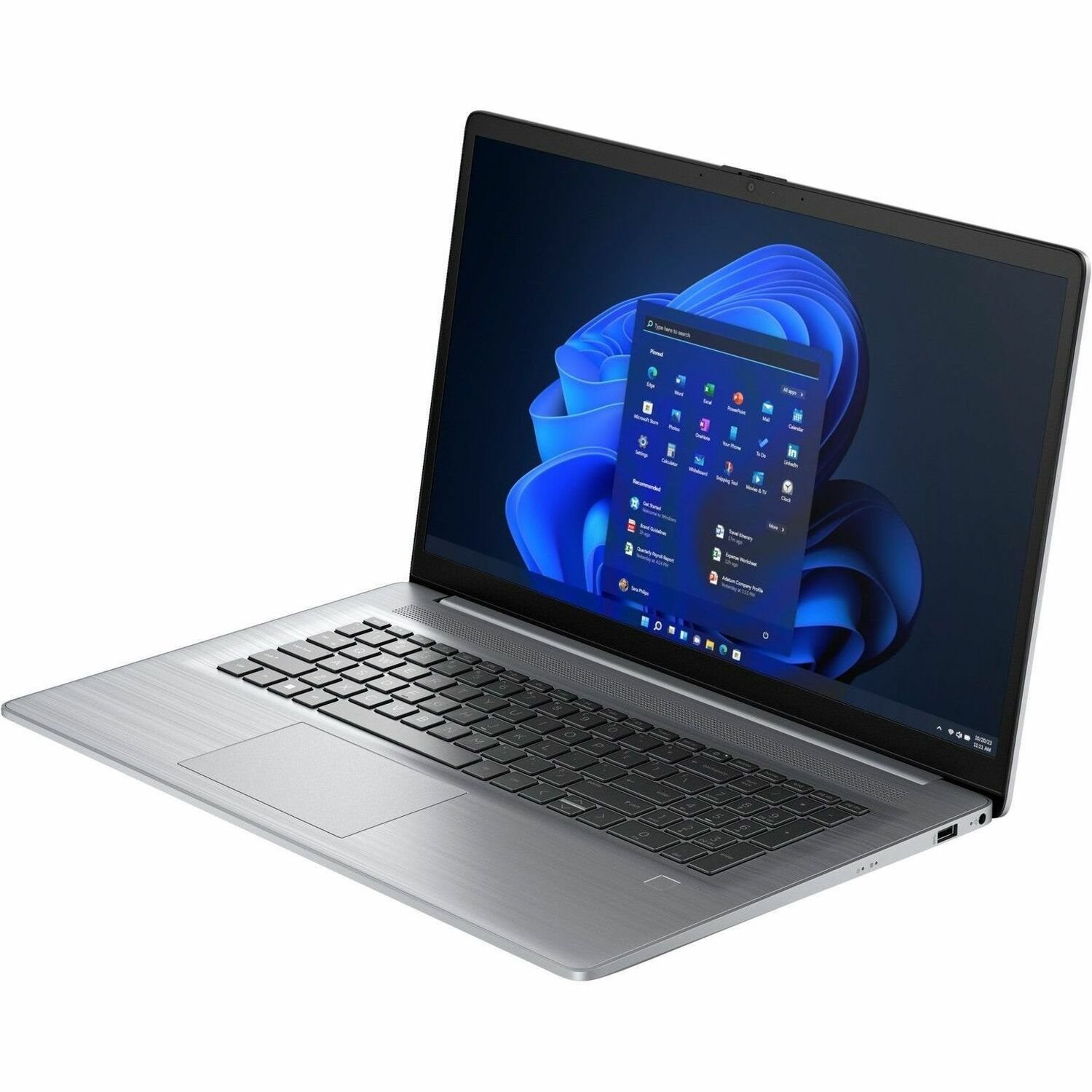 HP 470 G10 43.9 cm (17.3") Notebook - Full HD - Intel Core i5 13th Gen i5-1335U - 16 GB - 512 GB SSD - Asteroid Silver
