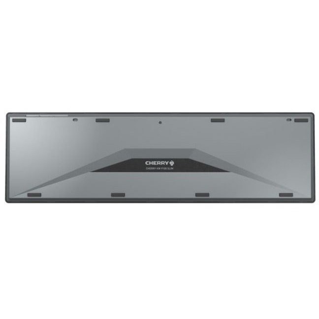 CHERRY KW 9100 SLIM Keyboard - Wireless Connectivity - English (UK) - Black, Silver