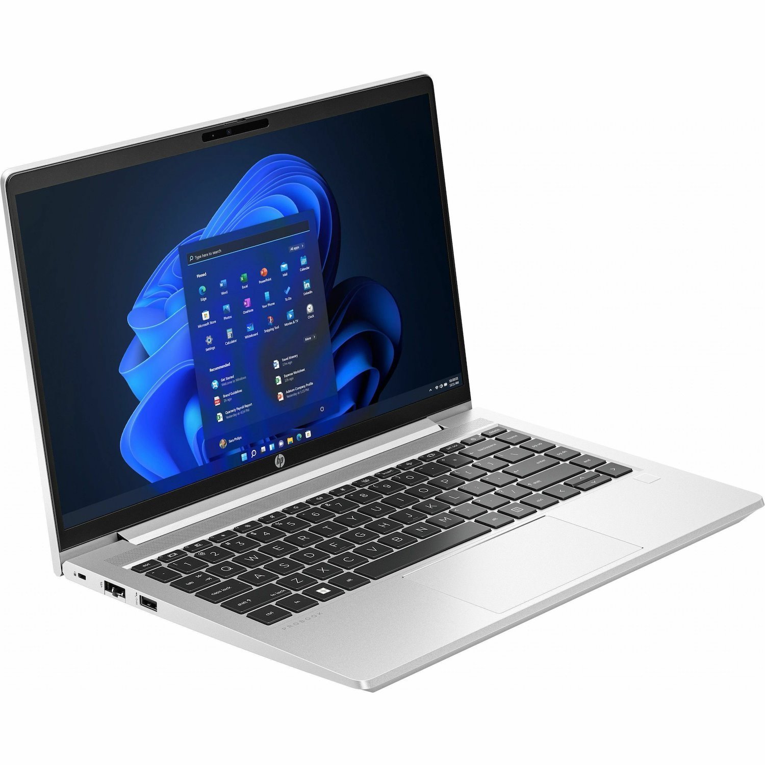 HP ProBook 445 G10 14" Touchscreen Notebook - Full HD - 60 Hz - AMD Ryzen 5 7530U - 16 GB - 256 GB SSD - Pike Silver Aluminum