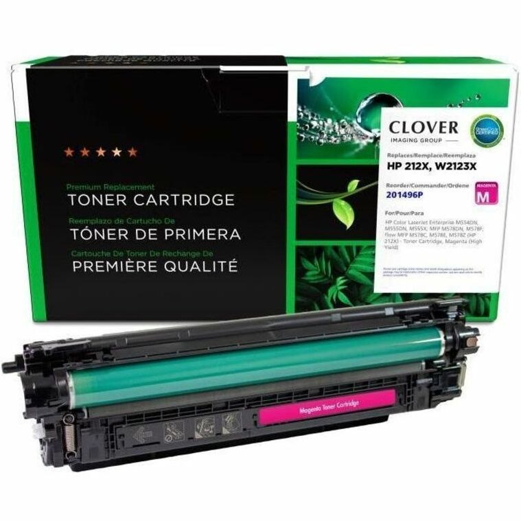 Clover Imaging Remanufactured High Yield Magenta Toner Cartridge (New Chip) for HP 212X (W2123X)