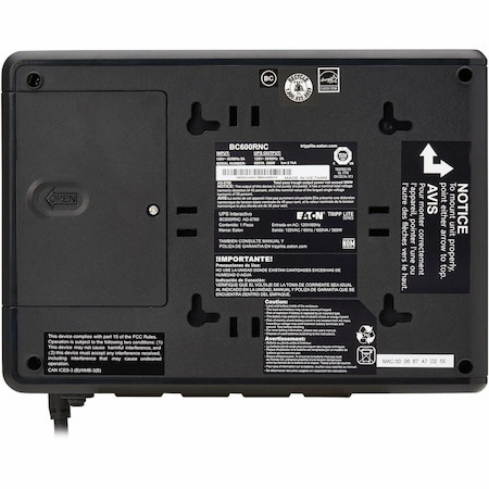 Eaton Tripp Lite Series 600VA 300W 120V Standby Cloud-Connected UPS with Remote Monitoring - 4 NEMA 5-15R Outlets (Surge + Battery Backup), 5-15P Plug, Desktop