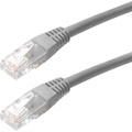 4XEM 1FT Cat5e Molded RJ45 UTP Network Patch Cable (Gray)