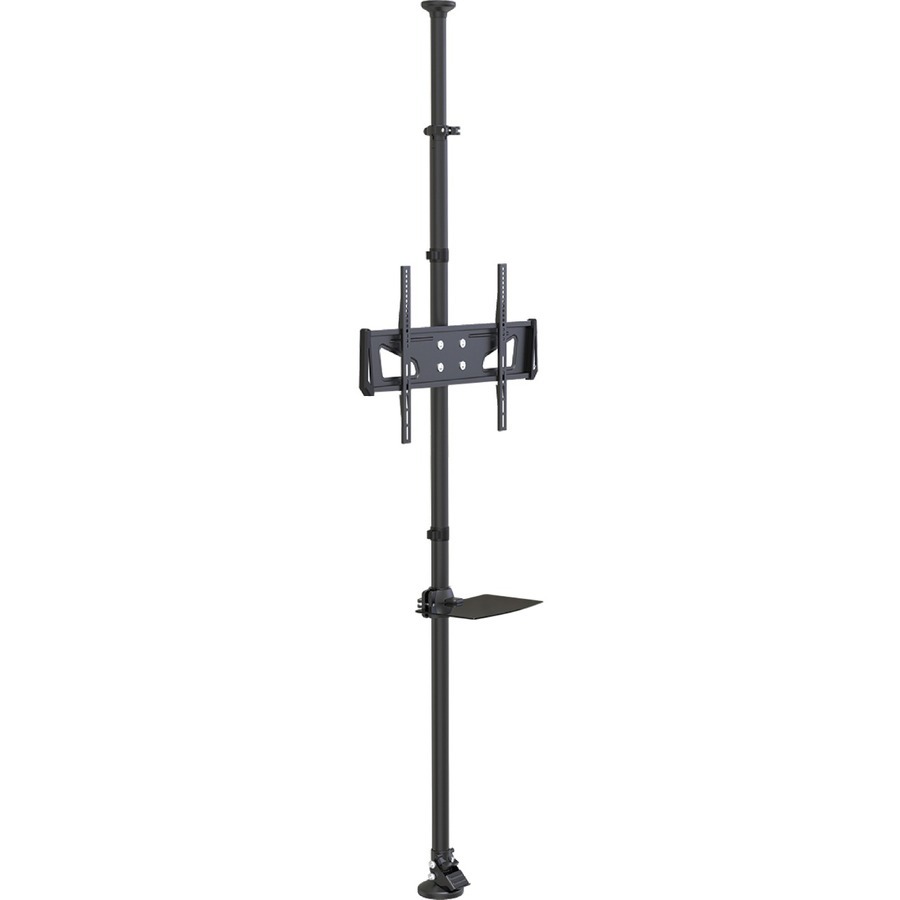Tripp Lite by Eaton Floor-to-Ceiling Mount for 32" to 65" TVs and Monitors - Height Adjustable, Shelf for A/V Source