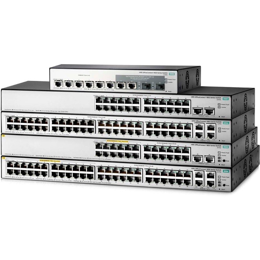 HPE OfficeConnect 1850 1850 48G 4XGT 52 Ports Manageable Ethernet Switch - 10 Gigabit Ethernet - 10GBase-T