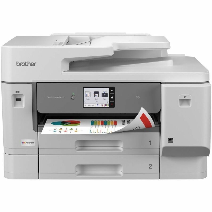 Brother MFC-J6975DW Wired & Wireless Inkjet Multifunction Printer - Colour - Grey