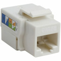 4XEM 10 pack Cat5e RJ45 Keystone Jack UTP 110-Type (White)