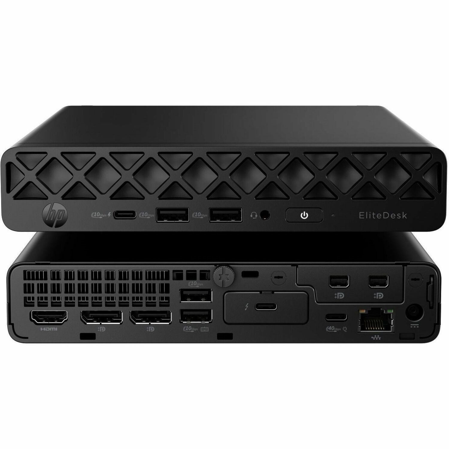 HP EliteDesk 8 G1a Desktop Computer - AMD Ryzen 5 220 - 16 GB - 512 GB PCI Express NVMe 4.0 x4 SSD - Mini PC - Jack Black