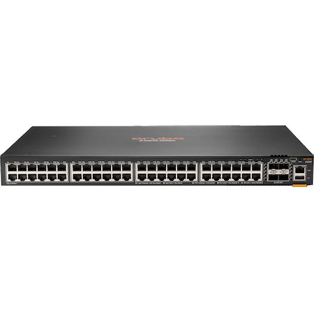 HPE 6300 48 Ports Manageable Layer 3 Switch - Gigabit Ethernet, 50 Gigabit Ethernet - 10/100/1000Base-T, 50GBase-X - TAA Compliant
