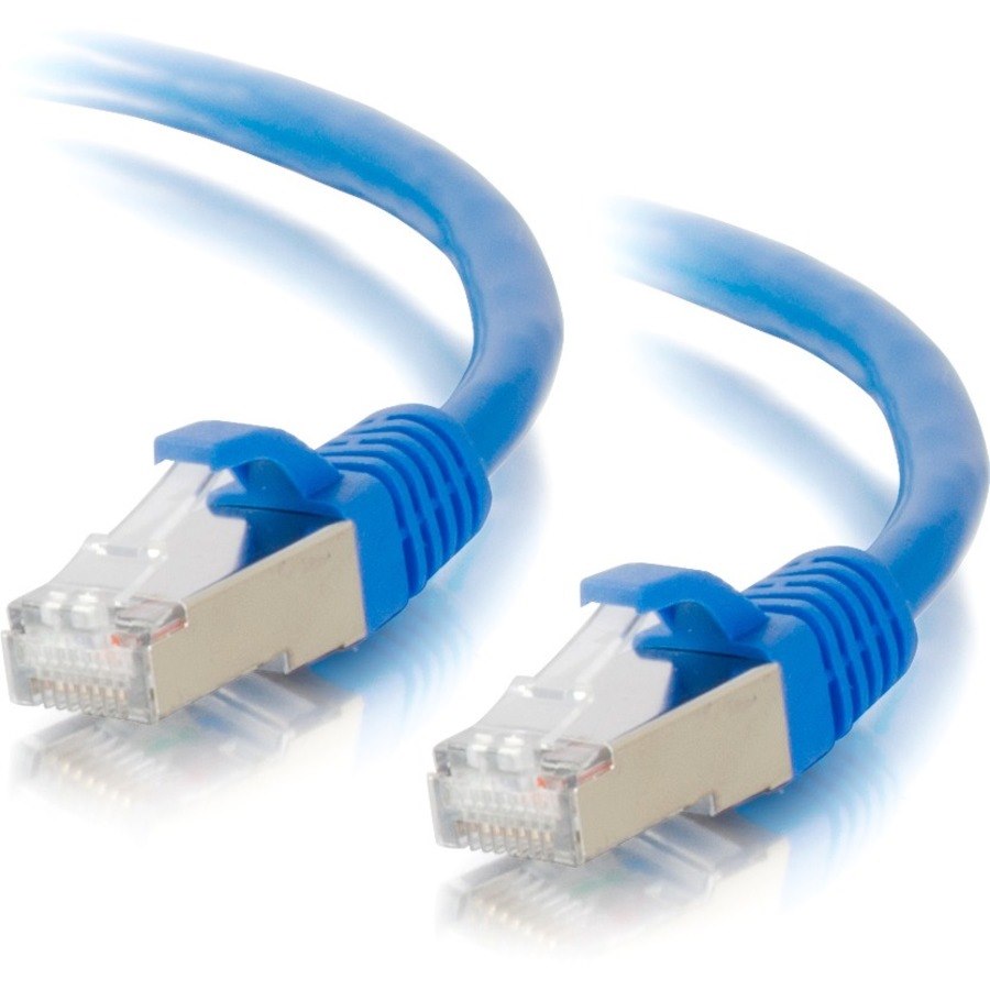 C2G 3ft Cat6a Snagless Shielded (STP) Ethernet Cable - Cat6a Network Patch Cable - Blue
