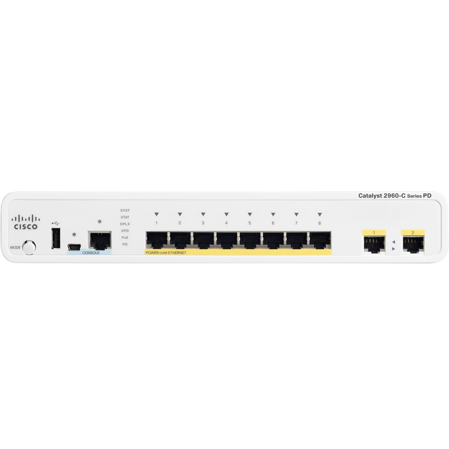 Cisco Catalyst 2960-C 10 Ports Manageable Ethernet Switch - Gigabit Ethernet, Fast Ethernet - 10/100/1000Base-T, 10/100Base-TX