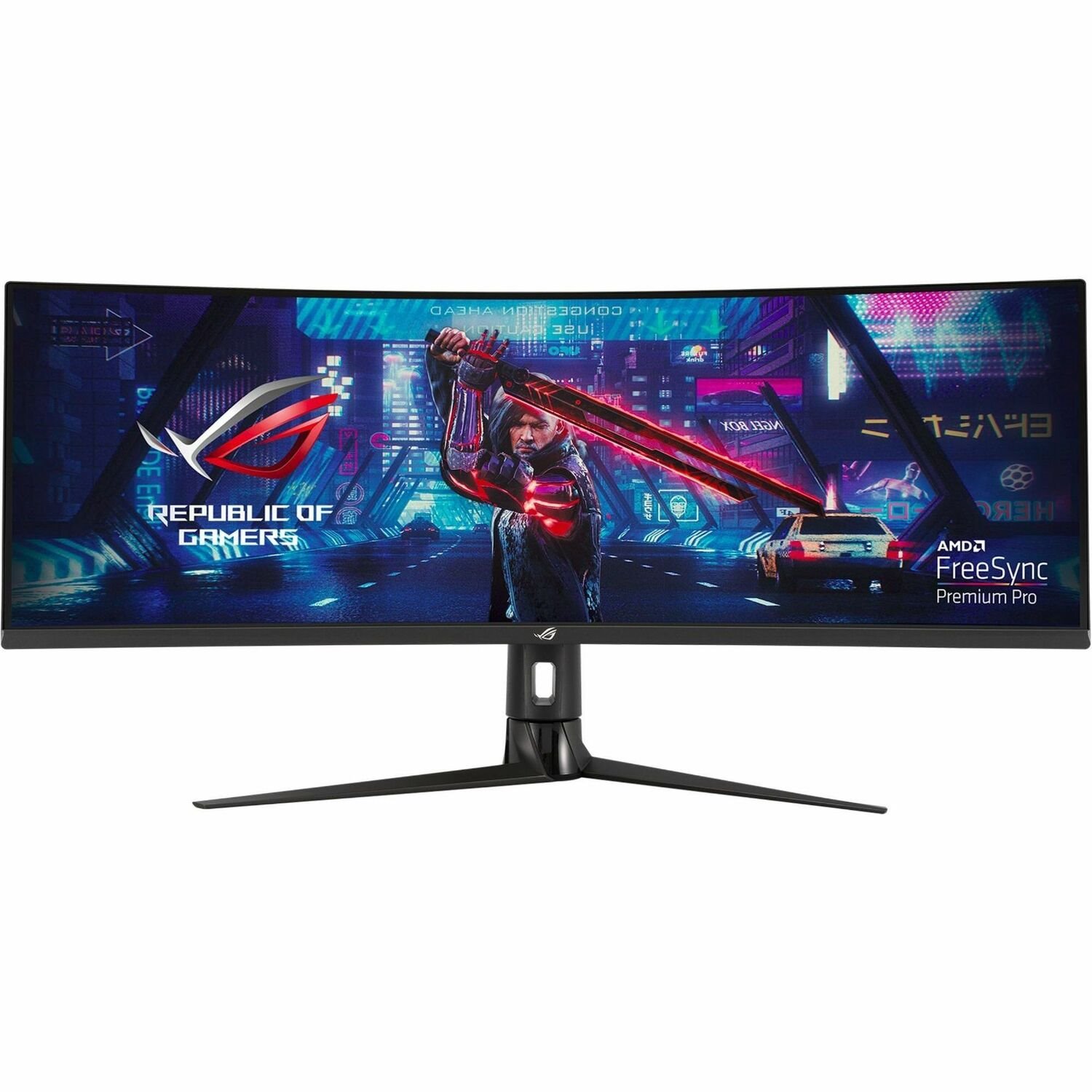 Asus ROG Strix XG49VQ 49" Class 4K Curved Screen Gaming LCD Monitor - 32:9 - Black