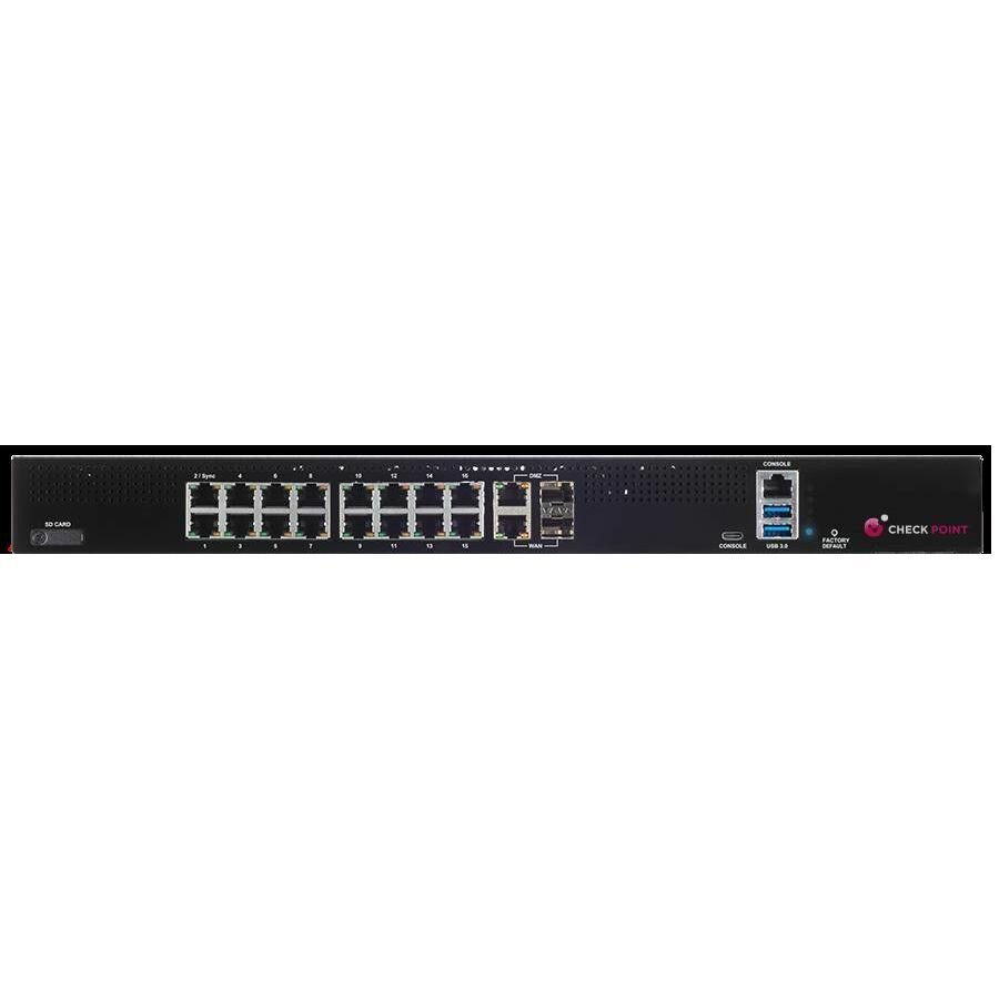 Check Point Quantum Spark 1800 Network Security/Firewall Appliance - 1 Year SNBT Package and Direct Premium Support