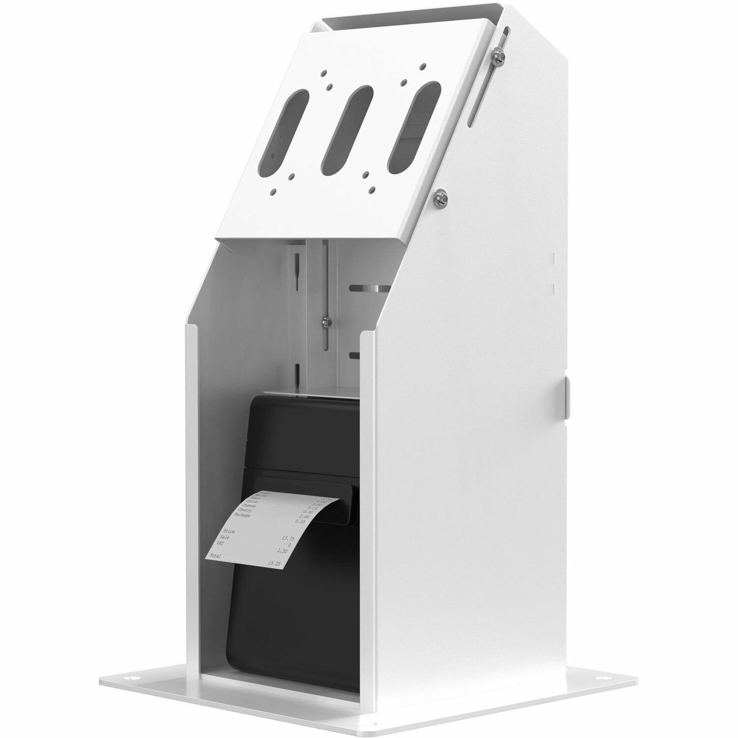 CTA Digital Self Service Kiosk with Printer Compartment and Storage (Black)
