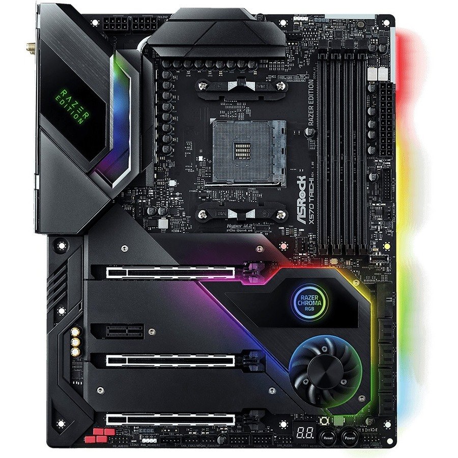 ASRock X570 Taichi Razer Edition Desktop Motherboard - AMD X570 Chipset - Socket AM4 - ATX