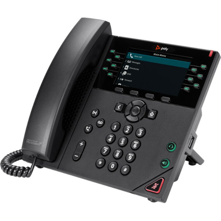 Poly VVX 450 IP Phone - Corded - Desktop