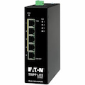 Eaton Tripp Lite Series 5-Port Unmanaged Industrial Gigabit Ethernet Switch - 10/100/1000 Mbps, PoE+ 30W, -10° to 60°C, DIN Mount, TAA