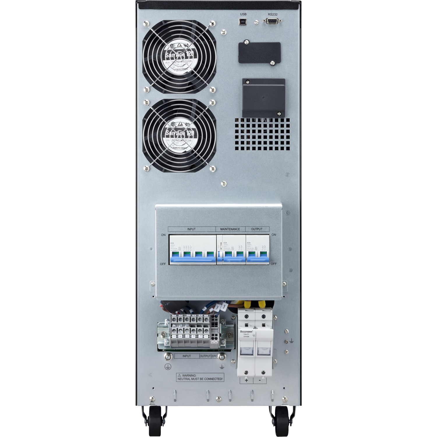EATON 9E 10KVA/8KW ONLINE TOWER UPS HW XL (NO BATT) , 1 YR WTY 263 X 613 X 709, 34KG