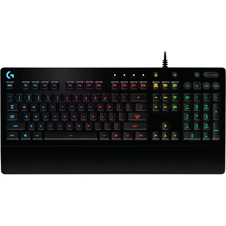 Logitech G213 Keyboard - Cable Connectivity - USB Interface - English (UK), International