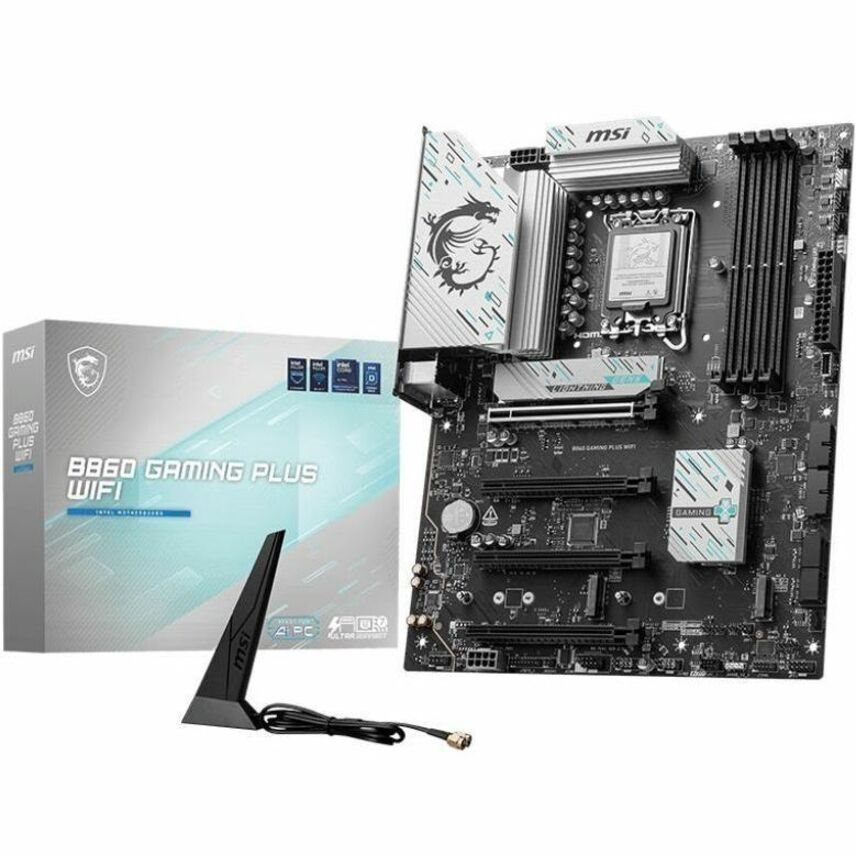 MSI B860 GAMING PLUS WIFI Gaming Desktop Motherboard - Intel B860 Chipset - Socket LGA-1851 - ATX