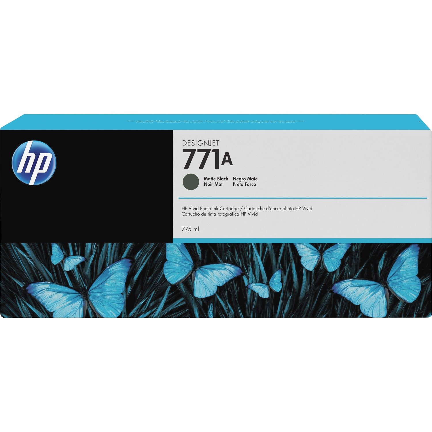 HP 771A (B6Y15A) Original Inkjet Ink Cartridge - Single Pack - Matte Black - 1 Each