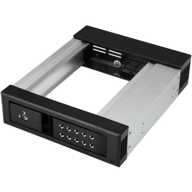 StarTech.com 5.25 to 3.5 Hard Drive Hot Swap Bay - Trayless - Aluminum - For 3.5" SATA/SAS Drives - Front Mount - SAS/ SATA Backplane