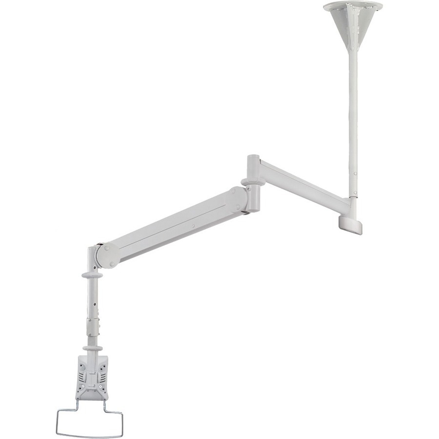 Newstar Medical Monitor Ceiling Mount (Full Motion gas spring) for 10"-32" Screen, Height Adjustable - Grey