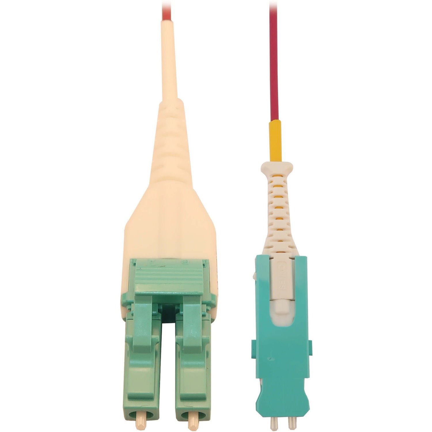 Eaton Tripp Lite Series 40/100/400G Multimode 50/125 OM4 Fiber Optic Cable (Duplex SN-PC to Duplex LC-PC M/M), LSZH, Magenta, 5 m (16.4 ft.)