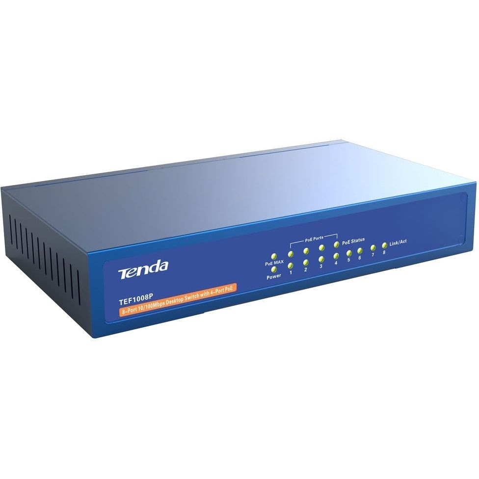 Tenda TEF1008P 8-Port 10/100 Mbps Unmanaged Switch