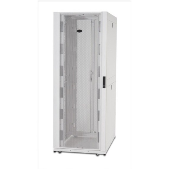 APC by Schneider Electric NetShelter SX AR3355W 45U Rack Cabinet for Server, LAN Switch - 482.60 mm Rack Width - White - TAA Compliant