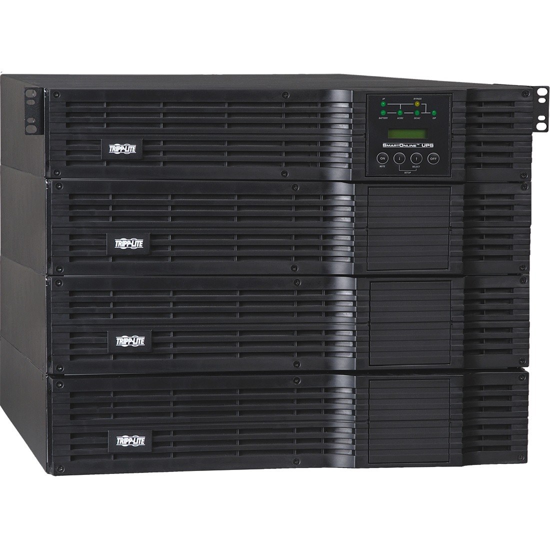 Tripp Lite by Eaton SmartOnline 208/240 & 120V 12kVA 8.4kW Double-Conversion UPS, 8U, Extended Run, Network Card Slot, USB, DB9, Bypass, NEMA