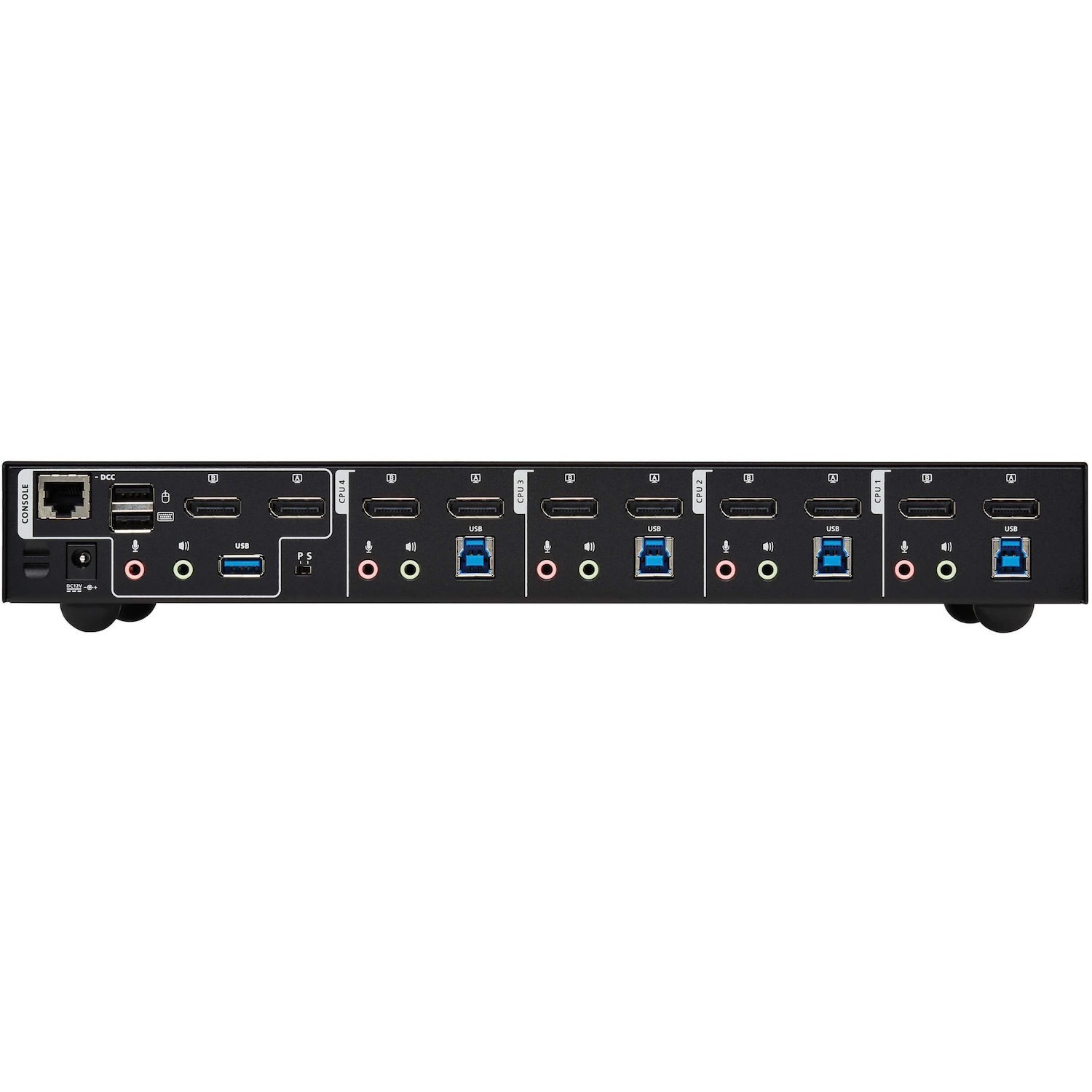 Eaton Tripp Lite Series 4-Port DisplayPort Dual-Display KVM Switch - 4K 60 Hz, USB 3.2 Gen 1, HDCP 2.2, USB Sharing