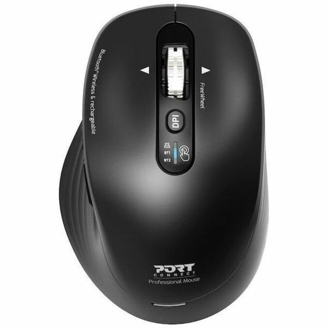 Port BUSINESS Mouse - Bluetooth/Radio Frequency - USB Type A - Optical - 6 Button(s) - 6 Programmable Button(s)