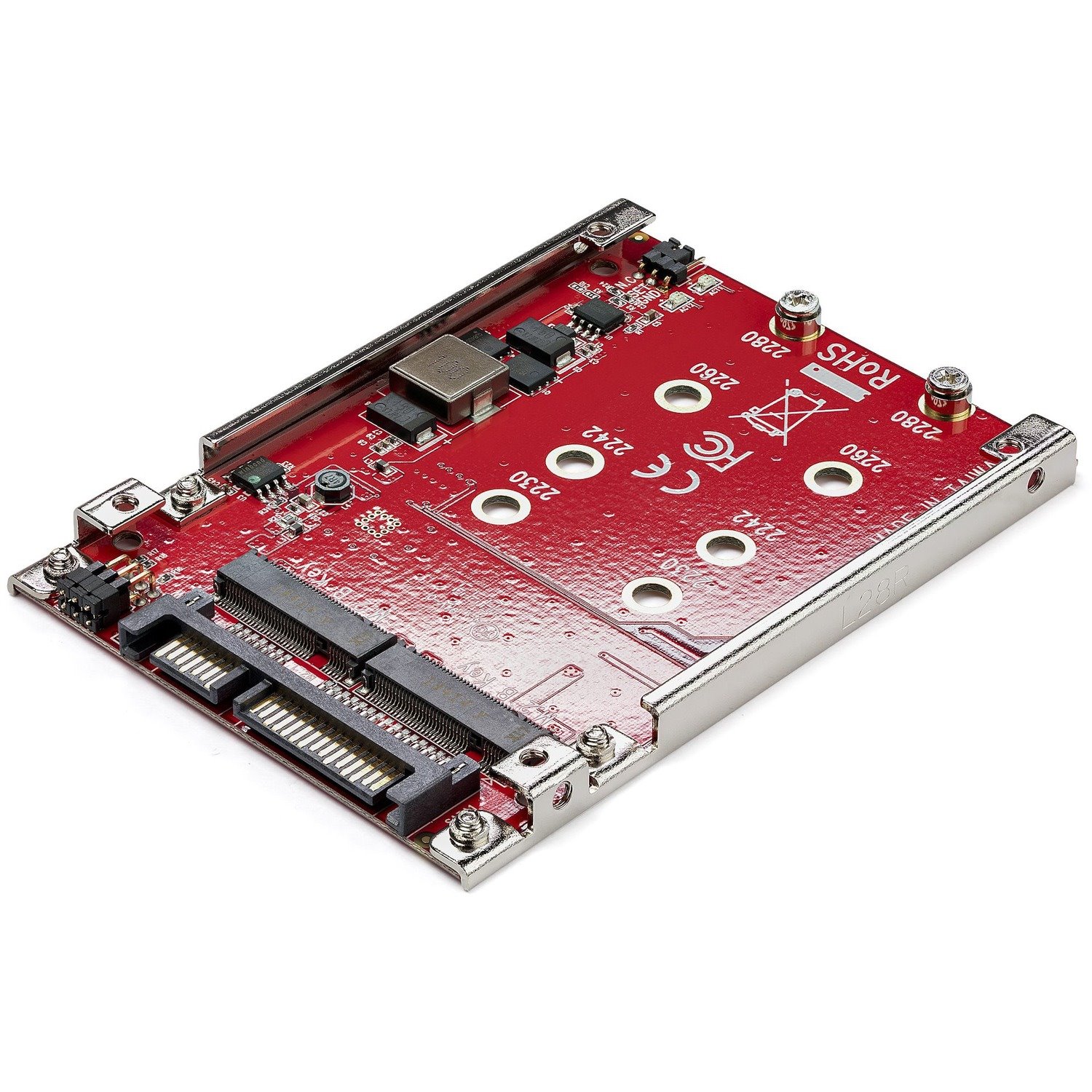 StarTech.com Dual-Slot M.2 Drive to SATA Adapter for 2.5" Drive Bay - RAID