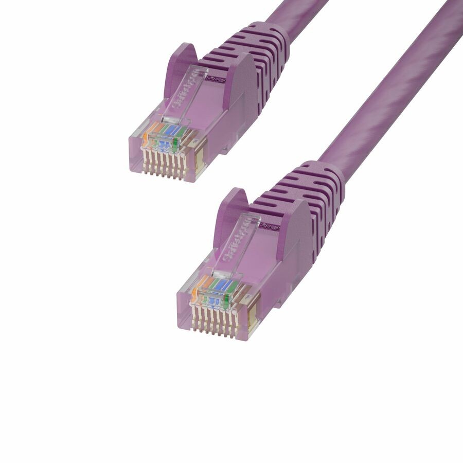 StarTech 30m Purple Cat6 Ethernet Cable, Snagless RJ45, UTP, 24AWG Bare Copper Wire, Network Patch Cord