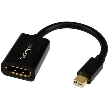 StarTech.com Mini DisplayPort to DisplayPort Adapter, 4K x 2K Video, Ultra HD Mini DP to DP Converter, mDP to DP 1.2 Adapter, Male/Female