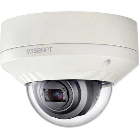 Wisenet XNV-6080 2 Megapixel Outdoor Full HD Network Camera - Monochrome, Color - Dome - Ivory