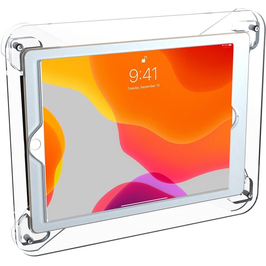 CTA Digital Wall Mount for iPad (7th Generation), iPad (8th Generation), iPad Air 3, iPad Pro - White - Landscape/Portrait
