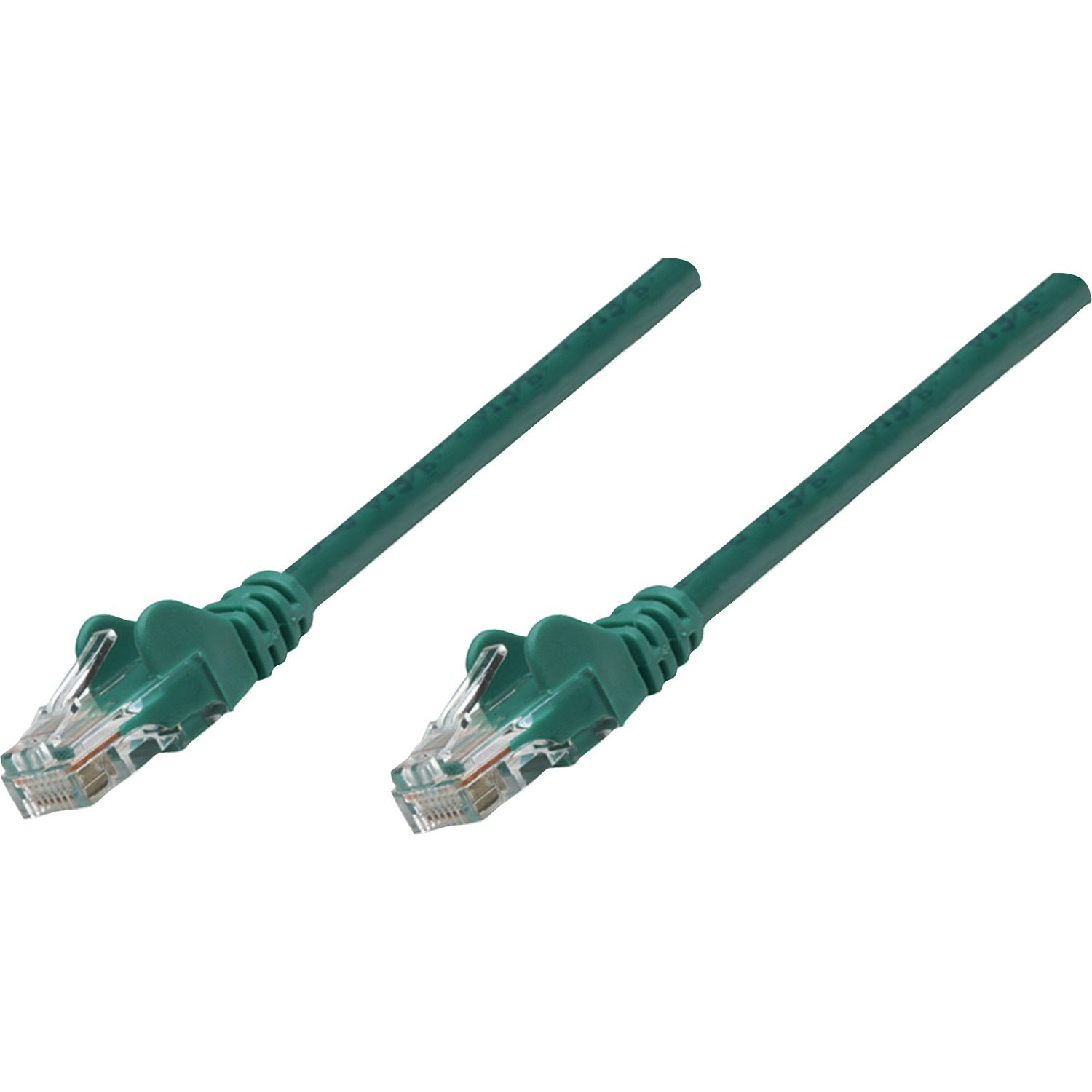 Intellinet Network Solutions Cat5e UTP Network Patch Cable, 1 ft (0.3 m), Green