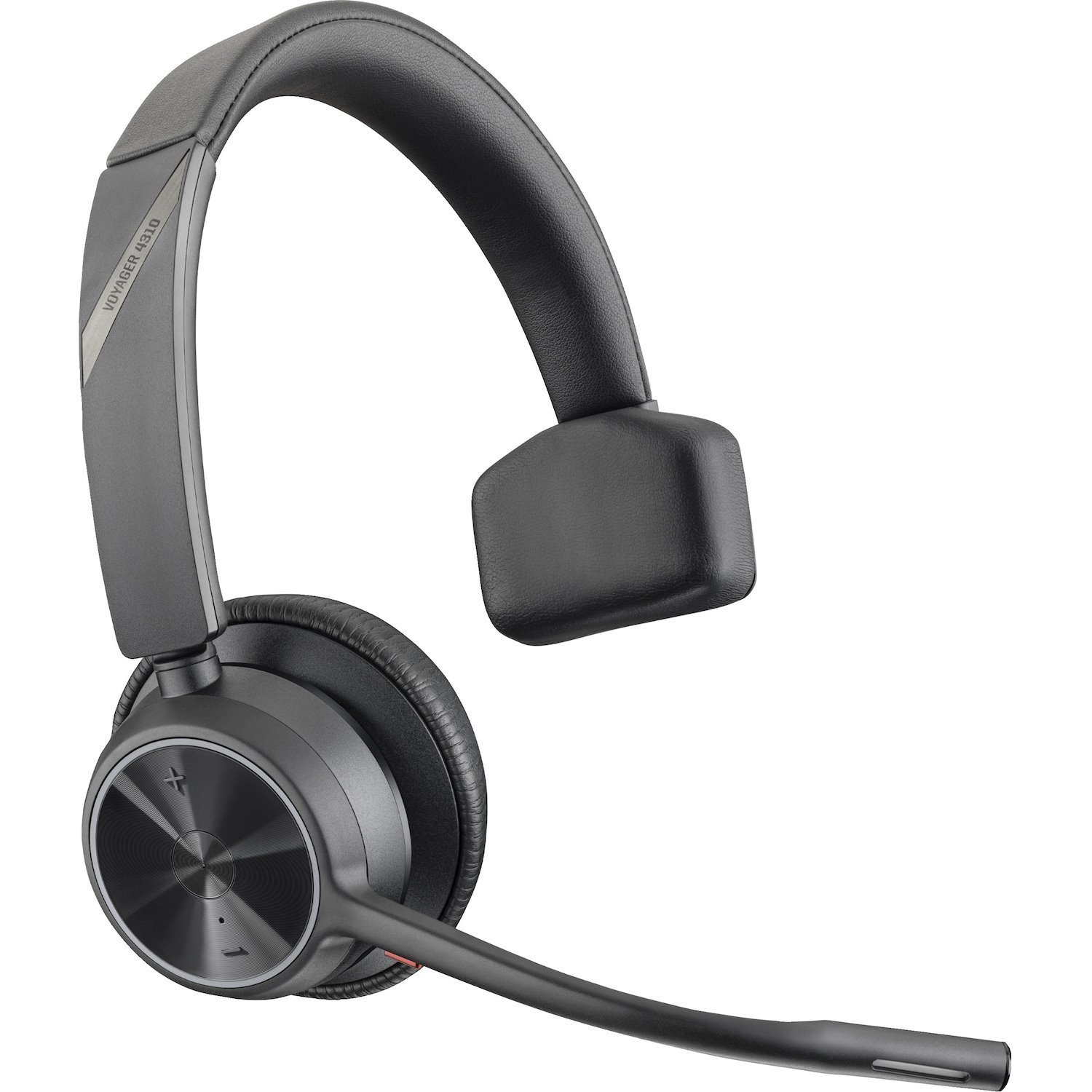 Poly Voyager 4300 UC 4310 Wired/Wireless On-ear, Over-the-head Mono Headset - Black