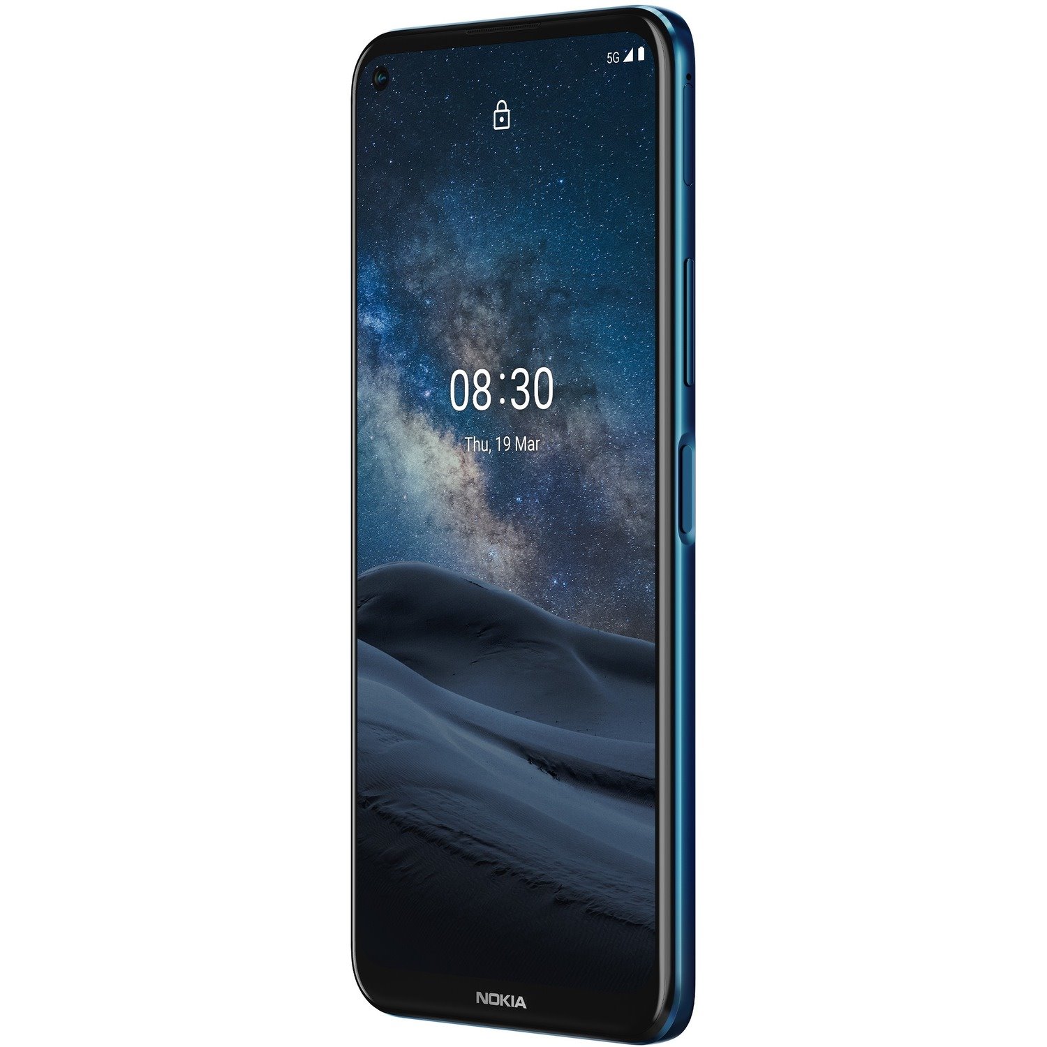 Nokia 8.3 5G 64 GB Smartphone - 17.3 cm (6.8") LCD Full HD Plus 1080 x 2400 - Kryo 475 PrimeSingle-core (1 Core) 2.40 GHz + Kryo 475 Gold Single-core (1 Core) 2.20 GHz + Kryo 475 Silver Hexa-core (6 Core) 1.80 GHz - 6 GB RAM - Android 10 - 5G - Polar Night