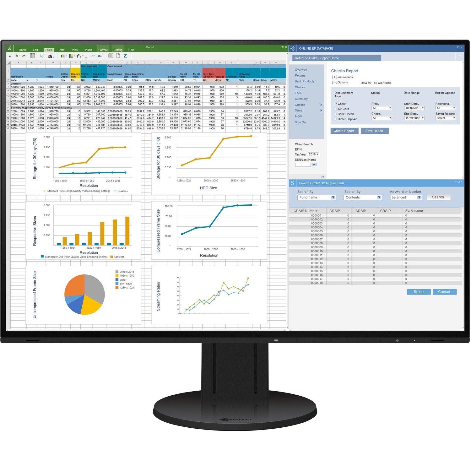 EIZO FlexScan EV2457 WUXGA LCD Monitor - 16:10 - Black