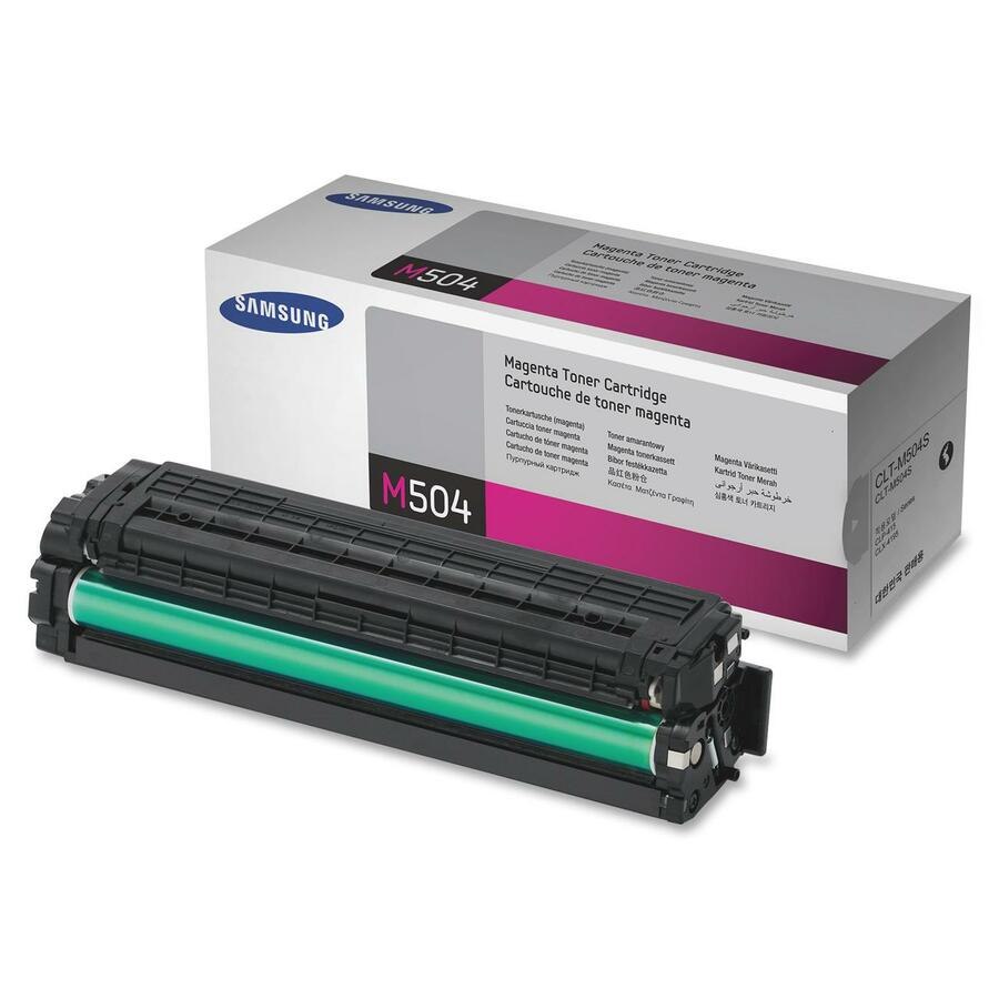 Samsung CLT-M504S Original Laser Toner Cartridge - Magenta - 1 Pack