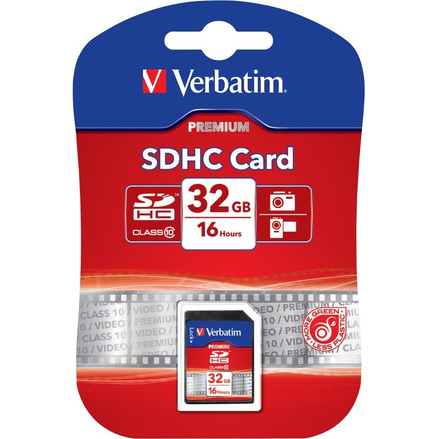 Verbatim SDHC 32GB (Class 10) Up to 45MB/Sec 300X read speed
