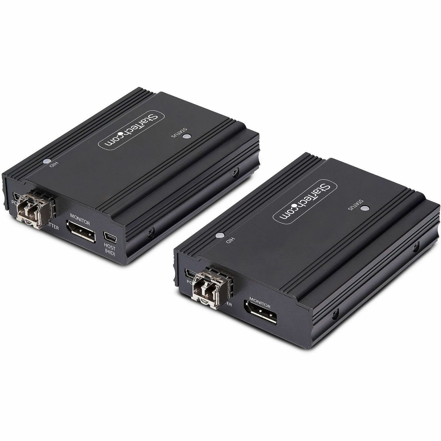 StarTech.com DisplayPort KVM Extender over Fiber Optic, 4K 60Hz, Console Extender Kit, Up to 984ft/300m (Multi-mode), 2x 10G SFP+ Modules