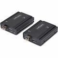StarTech.com DisplayPort KVM Extender over Fiber Optic, 4K 60Hz, Console Extender Kit, Up to 984ft/300m (Multi-mode), 2x 10G SFP+ Modules