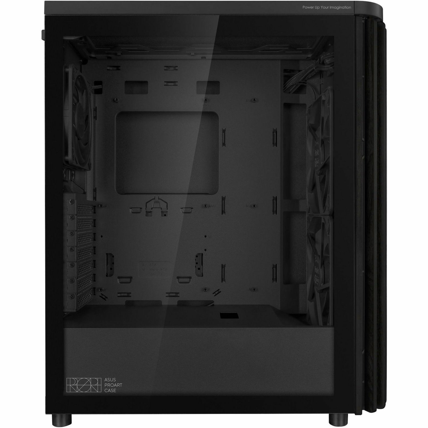 Asus ProArt PA401 Computer Case - ATX Motherboard Supported - Wood, Tempered Glass