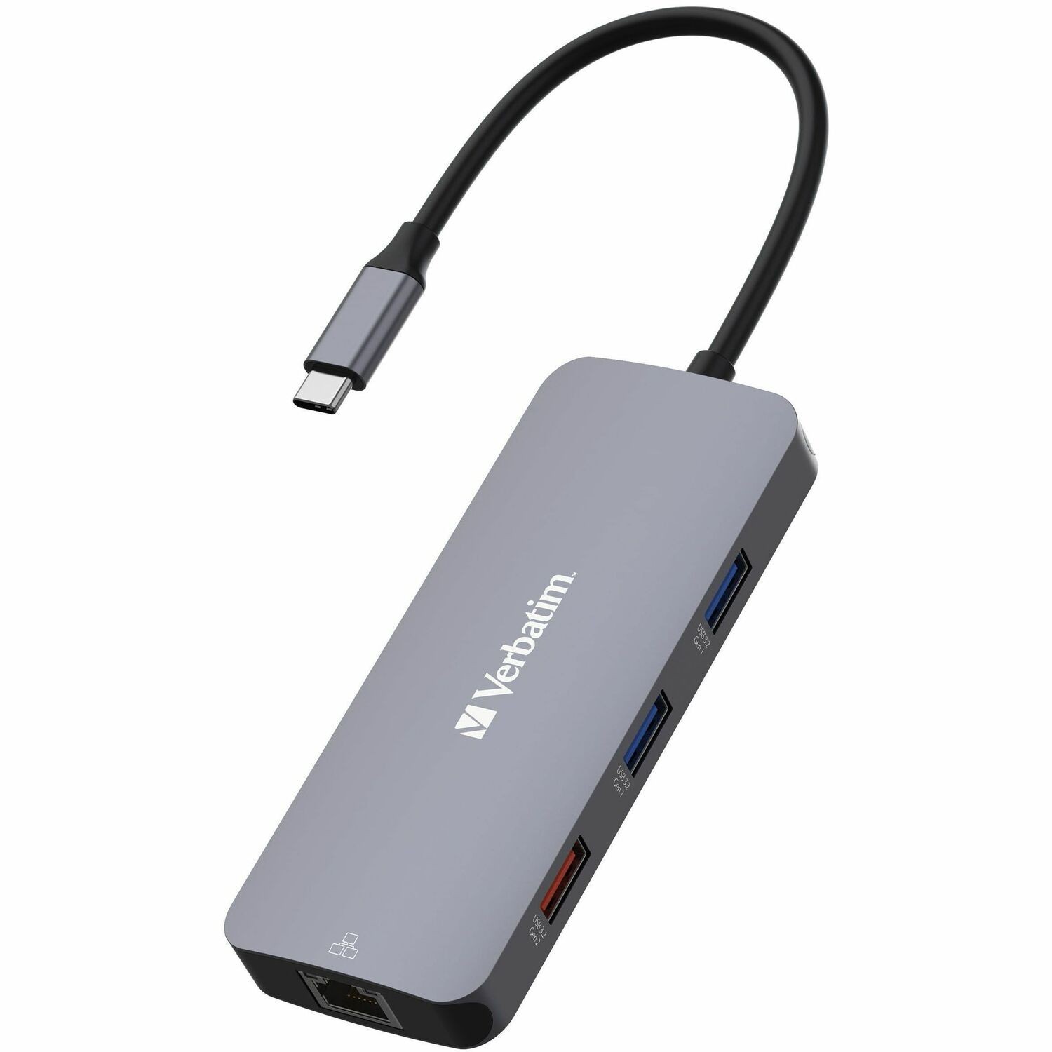 Verbatim USB-C Pro Multiport Hub 9 Ports,1 x HDMI, 1 x RJ45, 2 x USB-C 3.2 Gen2, 1 x USB-A 3.2 Gen2, 2 x USB-A 3.2 Gen1, 1 x SD card slot, 1 x microSD