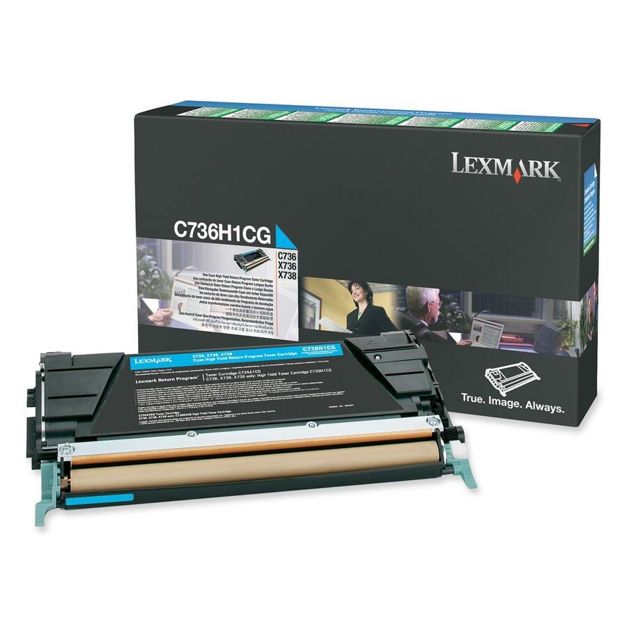 Lexmark Original High Yield Laser Toner Cartridge - Cyan - 1 Each